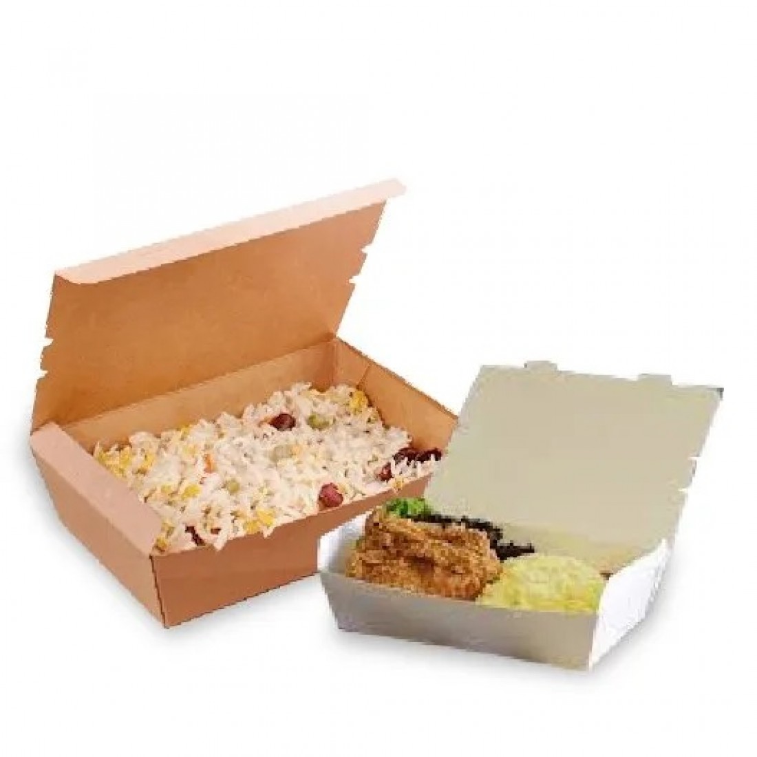 AP900 Paper Lunch box with self locK 19 x 12.5 x 5.5CM (FOOD GRADE) (PW